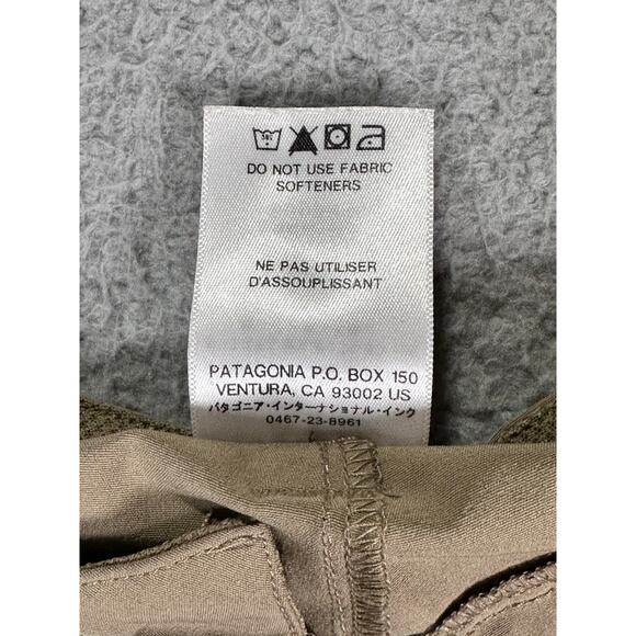 Patagonia Happy Hike Shorts 5" Womens 14 Ash Tan Outdoor Hiking 50+ UPF Gorpcore - Picture 6 of 7